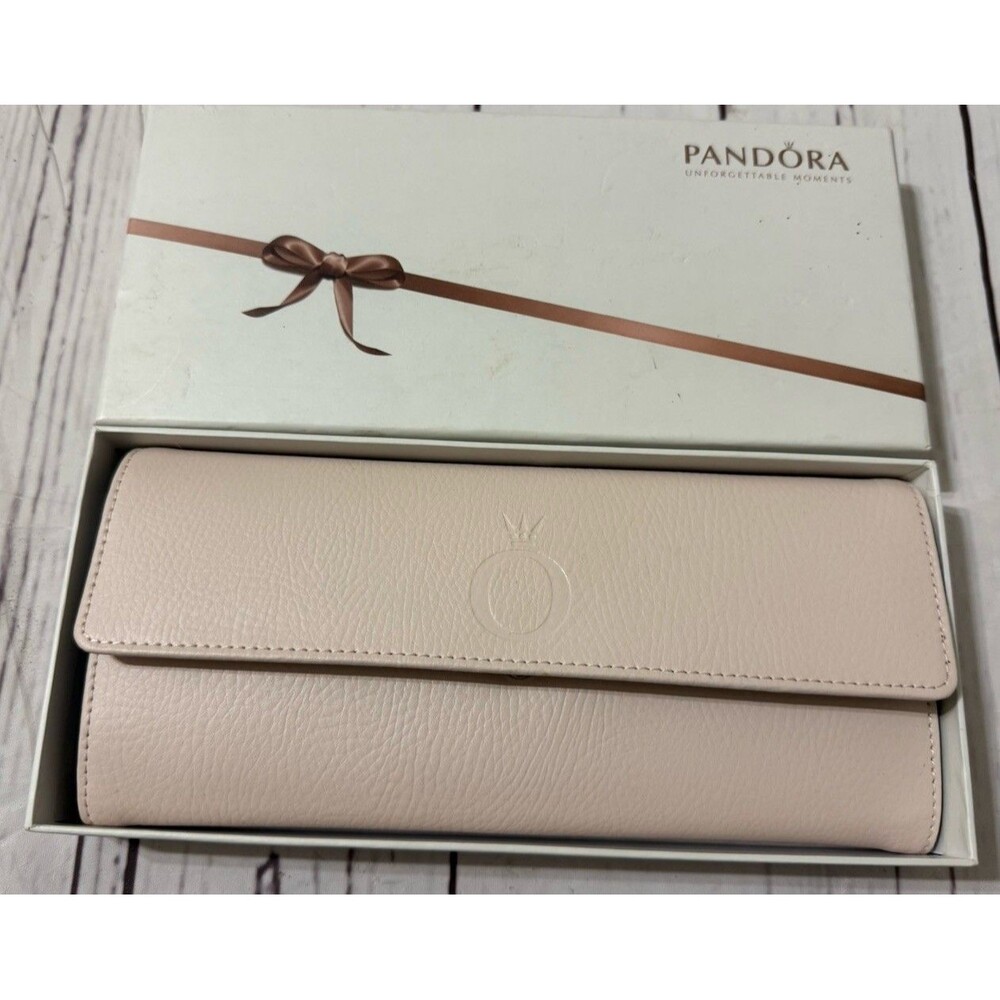RETIRED Pandora Limited Edition Genuine Leather Jewelry Pouch & Travel Case NEW